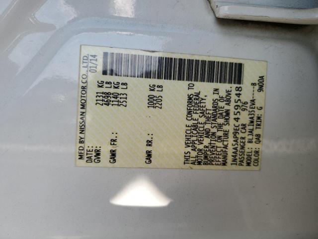 Photo 12 VIN: 1N4AA5AP9EC459548 - NISSAN MAXIMA S 