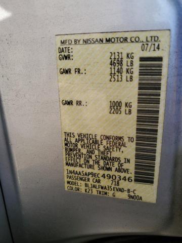 Photo 12 VIN: 1N4AA5AP9EC490346 - NISSAN MAXIMA S 