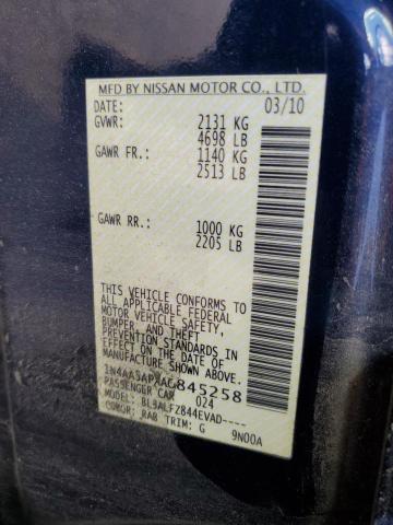 Photo 11 VIN: 1N4AA5APXAC845258 - NISSAN MAXIMA S 