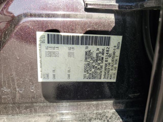 Photo 9 VIN: 1N4AA5APXBC851482 - NISSAN MAXIMA S 