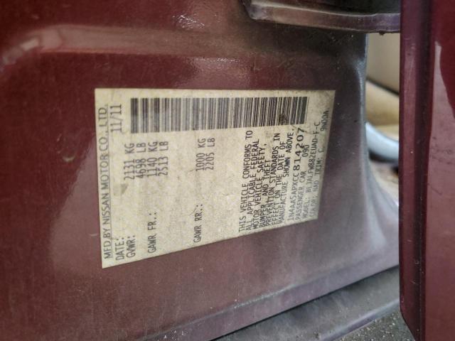 Photo 12 VIN: 1N4AA5APXCC814207 - NISSAN MAXIMA S 