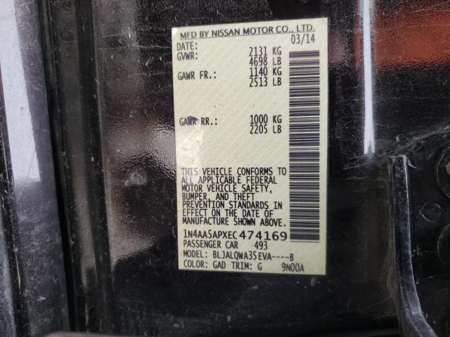 Photo 9 VIN: 1N4AA5APXEC474169 - NISSAN MAXIMA S 