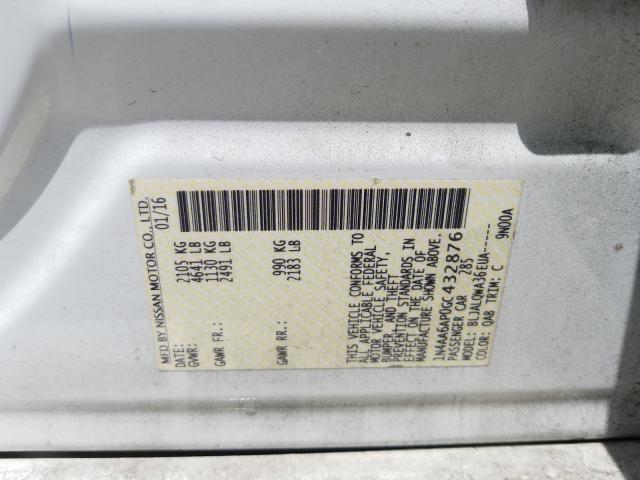 Photo 9 VIN: 1N4AA6AP0GC432876 - NISSAN MAXIMA 3.5 