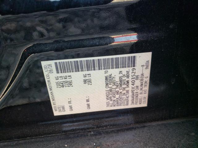 Photo 11 VIN: 1N4AA6AP0JC403529 - NISSAN MAXIMA 3.5 