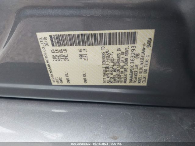 Photo 8 VIN: 1N4AA6AP1HC363293 - NISSAN MAXIMA 