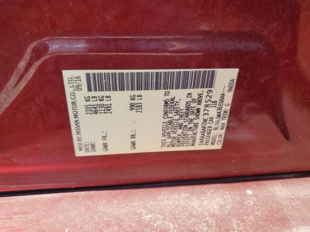 Photo 11 VIN: 1N4AA6AP2HC378529 - NISSAN MAXIMA 