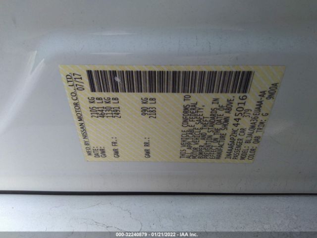 Photo 8 VIN: 1N4AA6AP2HC445016 - NISSAN MAXIMA 