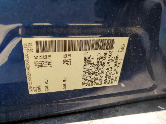 Photo 12 VIN: 1N4AA6AP2JC394302 - NISSAN MAXIMA 