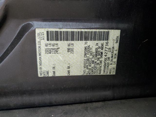 Photo 11 VIN: 1N4AA6AP3GC427736 - NISSAN MAXIMA 3.5 