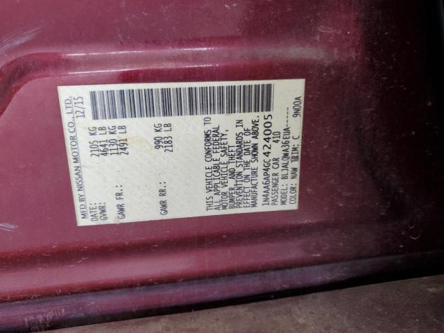 Photo 11 VIN: 1N4AA6AP4GC424005 - NISSAN MAXIMA 