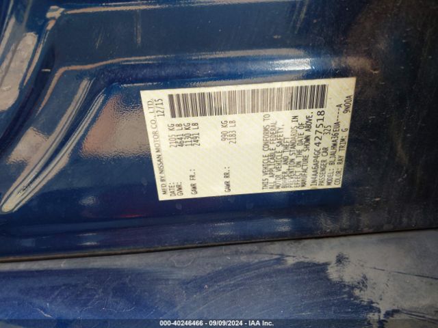 Photo 8 VIN: 1N4AA6AP4GC427518 - NISSAN MAXIMA 