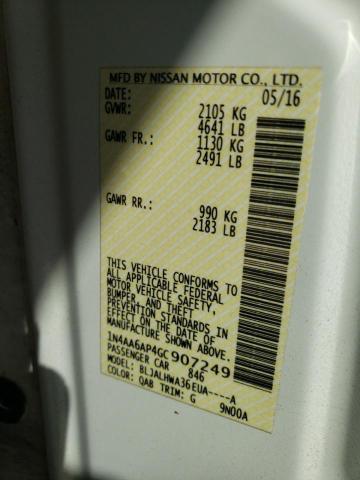 Photo 12 VIN: 1N4AA6AP4GC907249 - NISSAN MAXIMA 3.5 