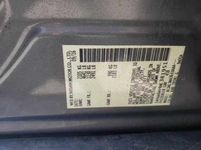 Photo 12 VIN: 1N4AA6AP4HC381951 - NISSAN MAXIMA 