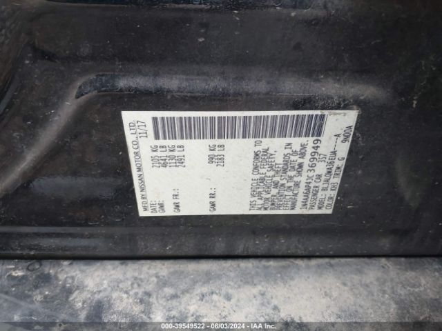 Photo 8 VIN: 1N4AA6AP4JC369949 - NISSAN MAXIMA 