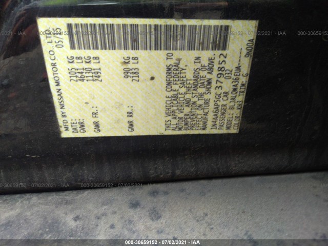 Photo 8 VIN: 1N4AA6AP5GC379852 - NISSAN MAXIMA 