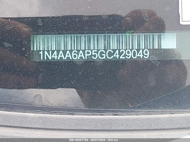 Photo 8 VIN: 1N4AA6AP5GC429049 - NISSAN MAXIMA 