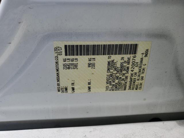 Photo 12 VIN: 1N4AA6AP5HC420076 - NISSAN MAXIMA 