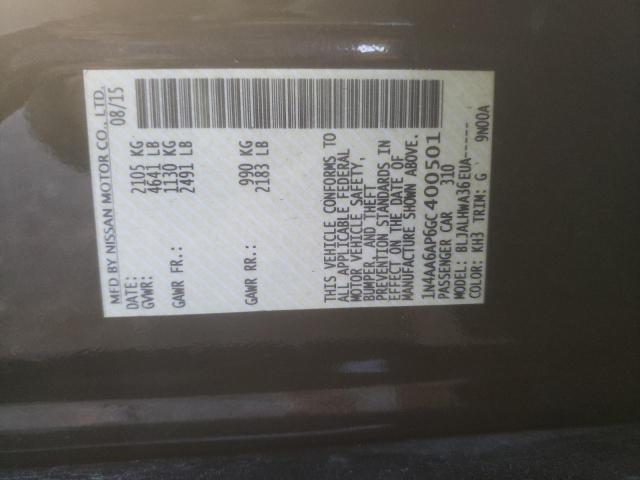 Photo 9 VIN: 1N4AA6AP6GC400501 - NISSAN MAXIMA 3.5 