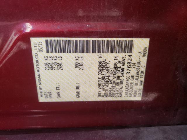 Photo 9 VIN: 1N4AA6AP7GC376824 - NISSAN MAXIMA 3.5 