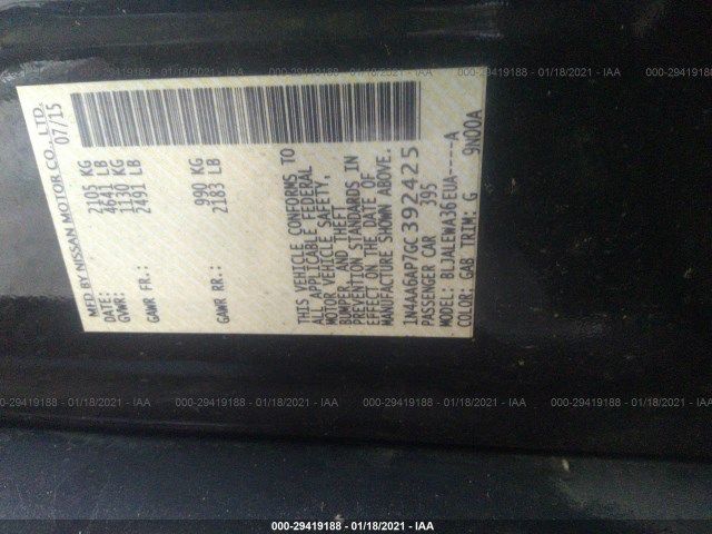 Photo 8 VIN: 1N4AA6AP7GC392425 - NISSAN MAXIMA 