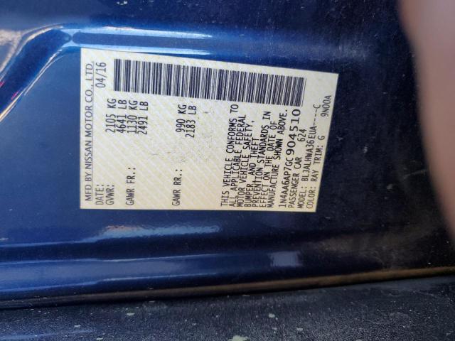 Photo 11 VIN: 1N4AA6AP7GC904510 - NISSAN MAXIMA 