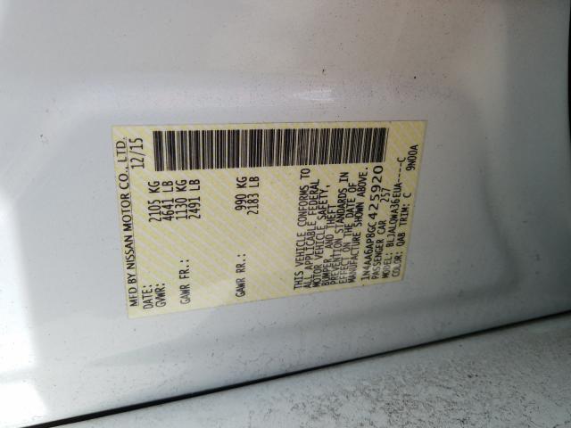 Photo 9 VIN: 1N4AA6AP8GC425920 - NISSAN MAXIMA 3.5 