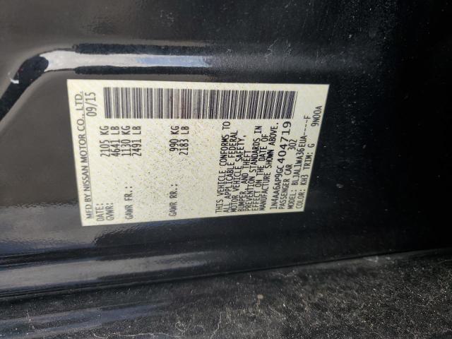 Photo 12 VIN: 1N4AA6AP9GC404719 - NISSAN MAXIMA 