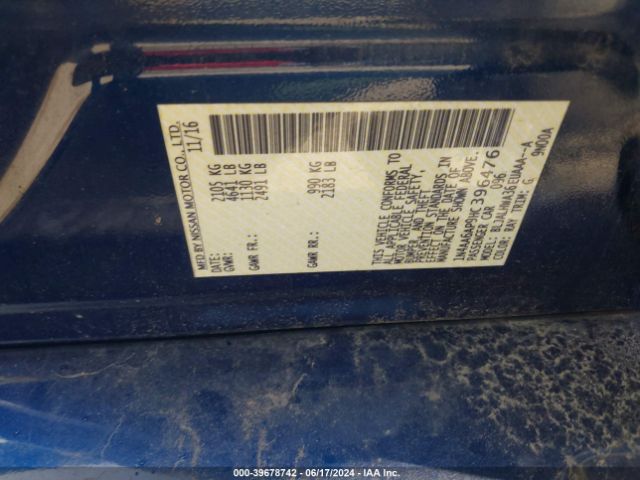 Photo 8 VIN: 1N4AA6AP9HC396476 - NISSAN MAXIMA 