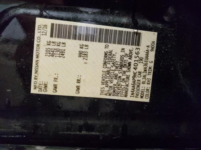 Photo 9 VIN: 1N4AA6AP9HC401563 - NISSAN MAXIMA 3.5 