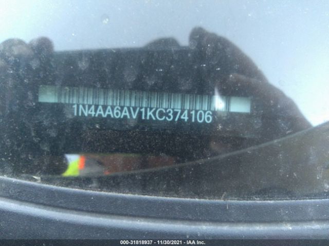 Photo 8 VIN: 1N4AA6AV1KC374106 - NISSAN MAXIMA 