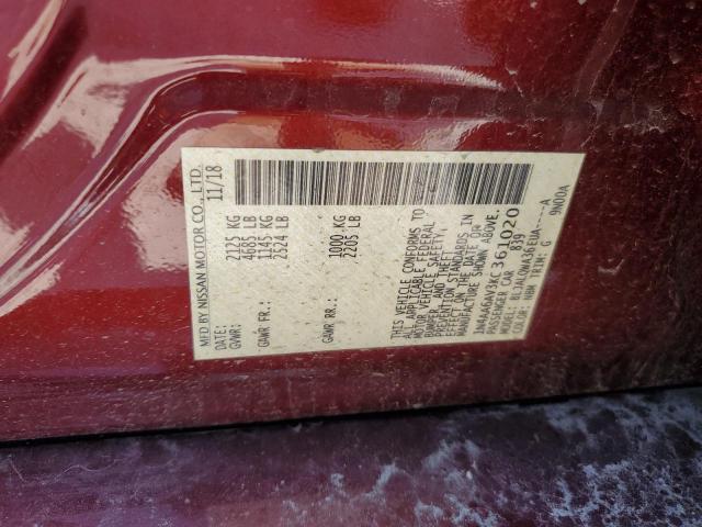 Photo 11 VIN: 1N4AA6AV3KC361020 - NISSAN MAXIMA S 