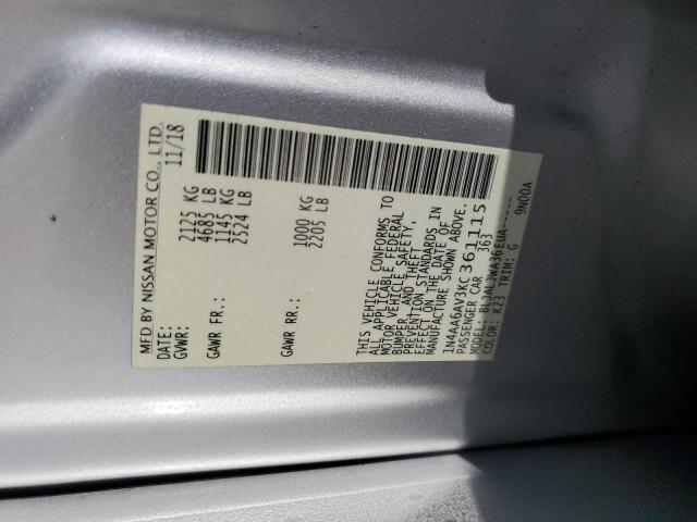 Photo 11 VIN: 1N4AA6AV3KC361115 - NISSAN MAXIMA S 