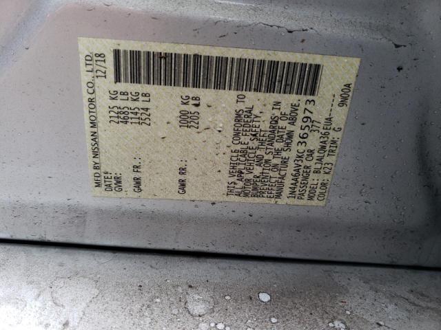 Photo 11 VIN: 1N4AA6AV3KC365973 - NISSAN MAXIMA 