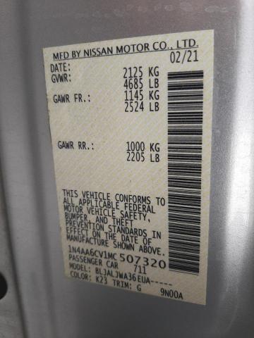 Photo 9 VIN: 1N4AA6CV1MC507320 - NISSAN MAXIMA SV 