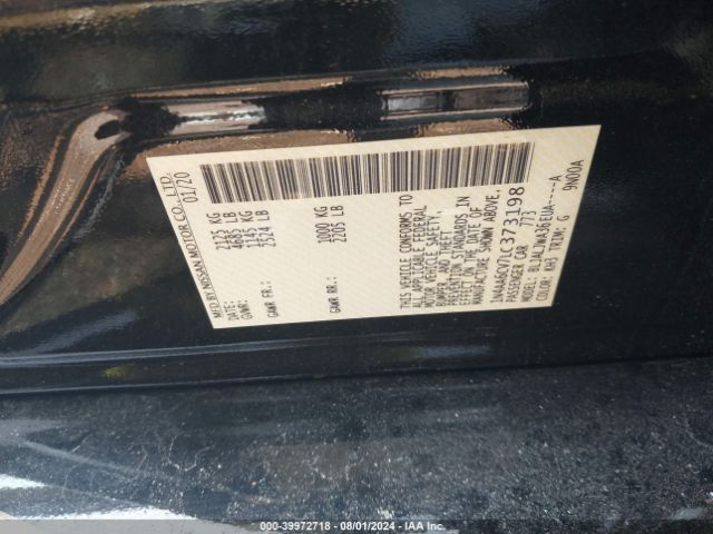 Photo 8 VIN: 1N4AA6CV7LC373198 - NISSAN MAXIMA 