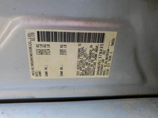 Photo 11 VIN: 1N4AA6CV9LC378435 - NISSAN MAXIMA SV 