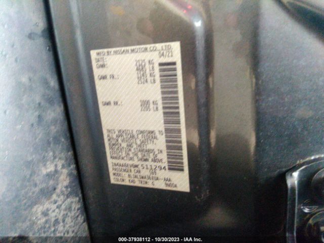 Photo 8 VIN: 1N4AA6EV6MC511294 - NISSAN MAXIMA 