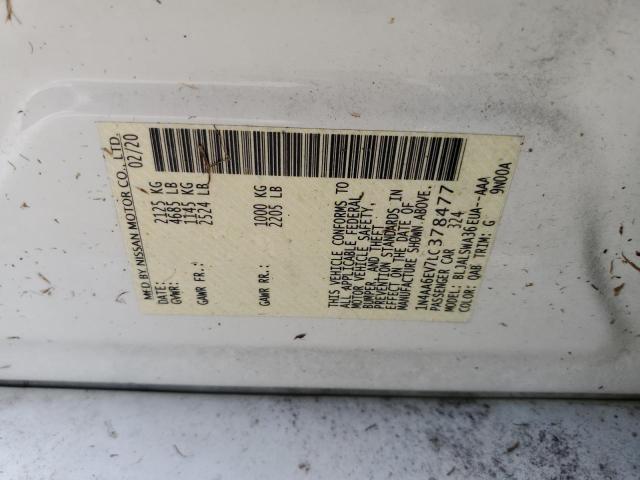 Photo 9 VIN: 1N4AA6EV7LC378477 - NISSAN MAXIMA SR 