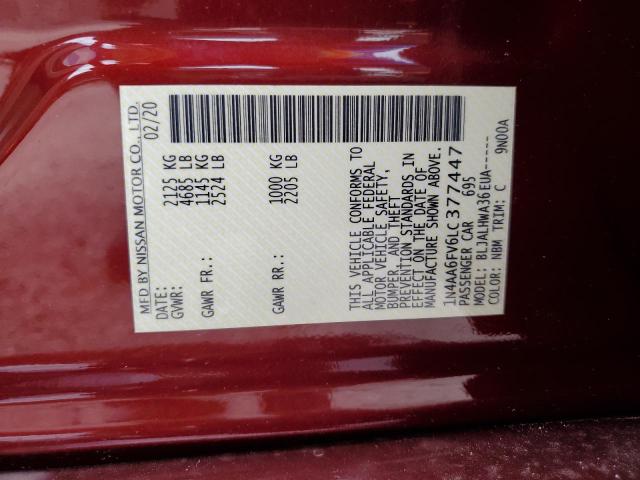 Photo 11 VIN: 1N4AA6FV6LC377447 - NISSAN MAXIMA PLA 