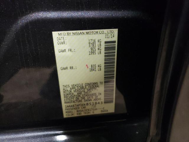 Photo 12 VIN: 1N4AB7AP3EN851843 - NISSAN SENTRA S 