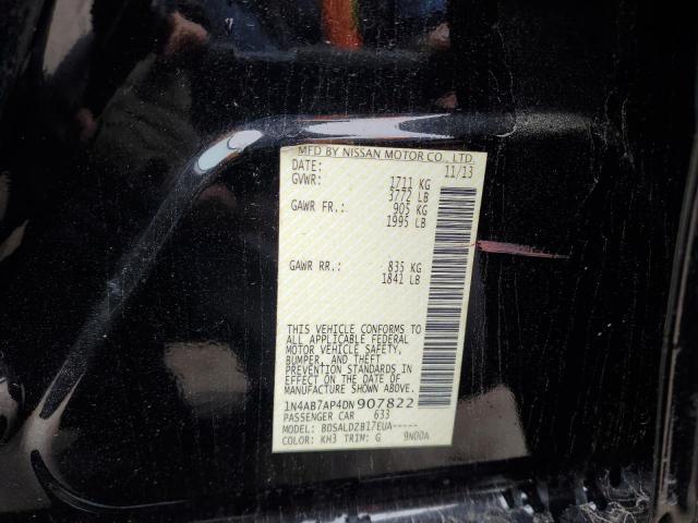 Photo 11 VIN: 1N4AB7AP4DN907822 - NISSAN SENTRA S 