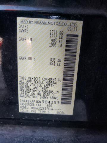 Photo 9 VIN: 1N4AB7AP5DN904153 - NISSAN SENTRA S 