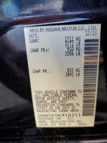 Photo 11 VIN: 1N4AB7AP5DN910311 - NISSAN SENTRA S 