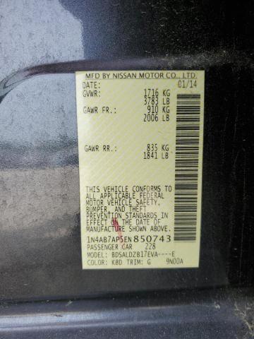 Photo 11 VIN: 1N4AB7AP5EN850743 - NISSAN SENTRA S 