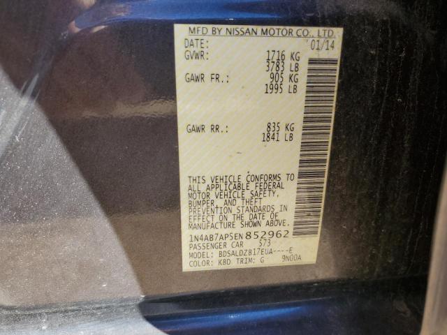 Photo 11 VIN: 1N4AB7AP5EN852962 - NISSAN SENTRA 