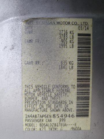 Photo 11 VIN: 1N4AB7AP6EN854946 - NISSAN SENTRA 