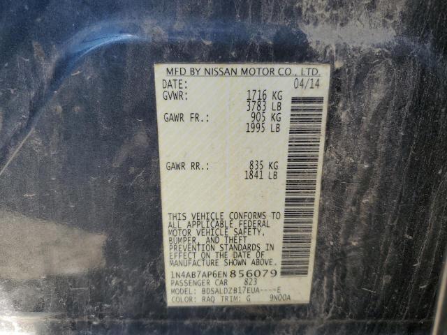 Photo 9 VIN: 1N4AB7AP6EN856079 - NISSAN SENTRA S 