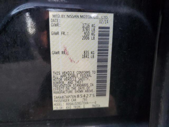 Photo 11 VIN: 1N4AB7AP7EN854275 - NISSAN SENTRA S 