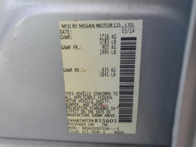 Photo 12 VIN: 1N4AB7AP7EN855605 - NISSAN SENTRA 