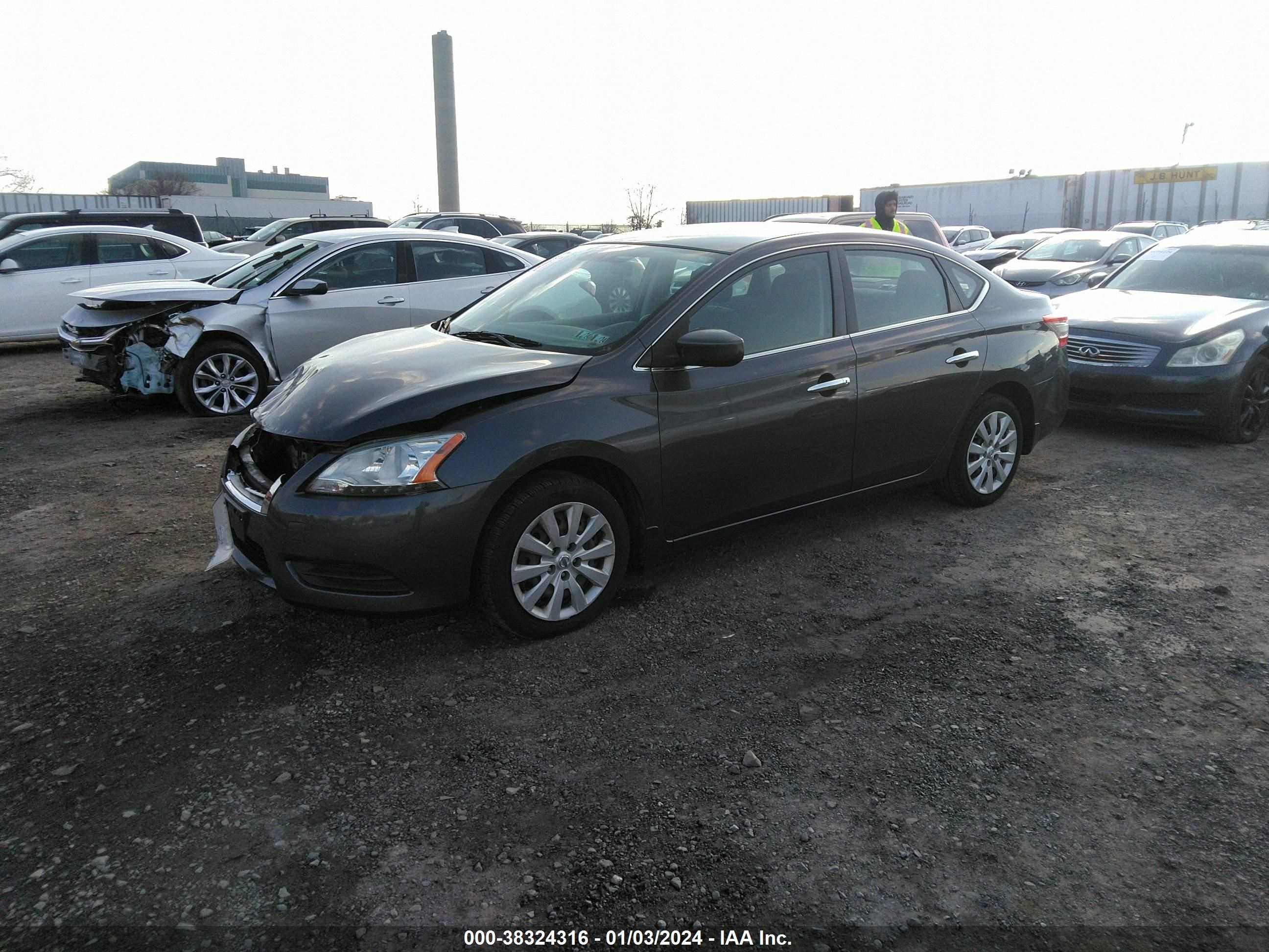 Photo 1 VIN: 1N4AB7AP7EN855667 - NISSAN SENTRA 